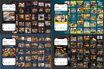 750 Restaurant Post Templates
